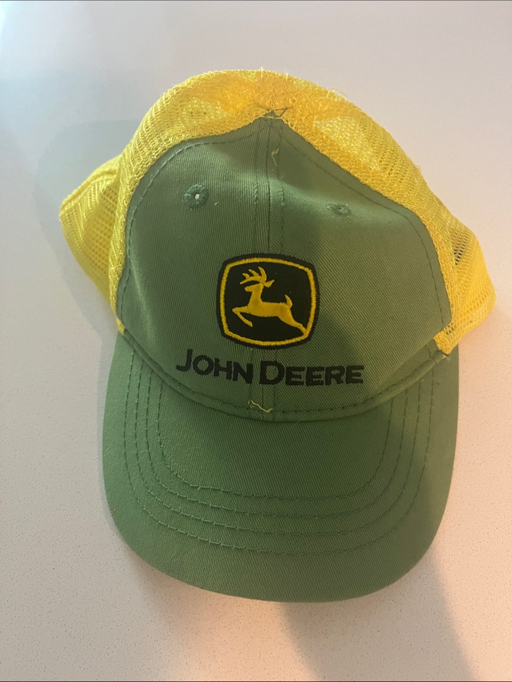 John Deere Green & Yellow Mesh Logo Cap Toddler size